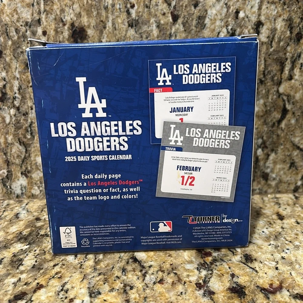 Los Angeles Dodgers Daily Sports Calendar